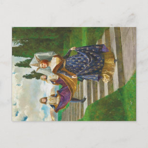 Een grote dame, circa 1910 door John Collier Briefkaart