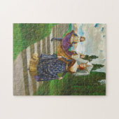 Een grote dame, circa 1910 door John Collier Legpuzzel (Horizontaal)