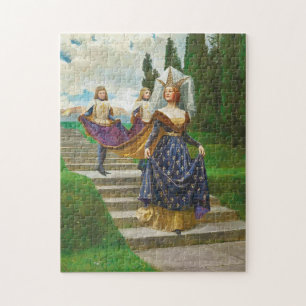 Een grote dame, circa 1910 door John Collier Legpuzzel