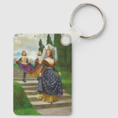 Een grote dame, circa 1910 door John Collier Sleutelhanger (Achterkant)