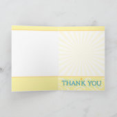 Een grote dank aan u in Cheerful Blue met gele ste Kaart (Binnen)