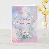 Een grote dank aan Waterverf Cactus Kaart (Gele Bloem)