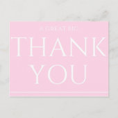 Een grote dank briefkaart (Voorkant)