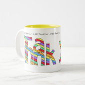 "Een grote dank!"  Mok (Voorkant links)