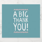 Een grote dank u bierflesetiket bedankt cadeau man bier etiket (Enkel label)