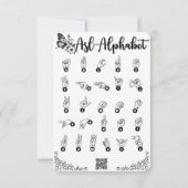 "Een grote dank u" Flat Dank u kaart (Achterkant)