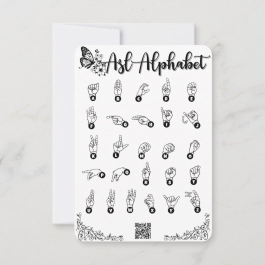 "Een grote dank u" Flat Dank u kaart (Achterkant)