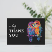 🌈 Een grote dank u LGBTQ Eeuwige Eenheid bruiloft Bedankkaart (Staand voorkant)