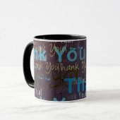 Een grote dank voor de Mok/beker koffie Mok (Voorkant links)