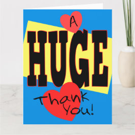 Een grote dank voor extra grote 8 x 10 kaarten