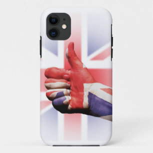 Een grote duim omhoog 'als' met de vlag van de Uni iPhone 11 Hoesje