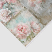 Een grote en twee kleinere prachtige Rozen Tissuepapier (Detail)