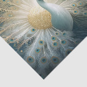 Een grote entree, witte veren pauw finery tissuepapier (Detail)