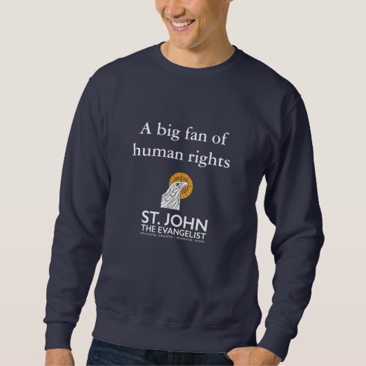 Een grote fan van mensenrechten trui (Voorkant)