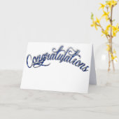 Een grote felicitatie - geen boodschap binnenin kaart (Gele Bloem)