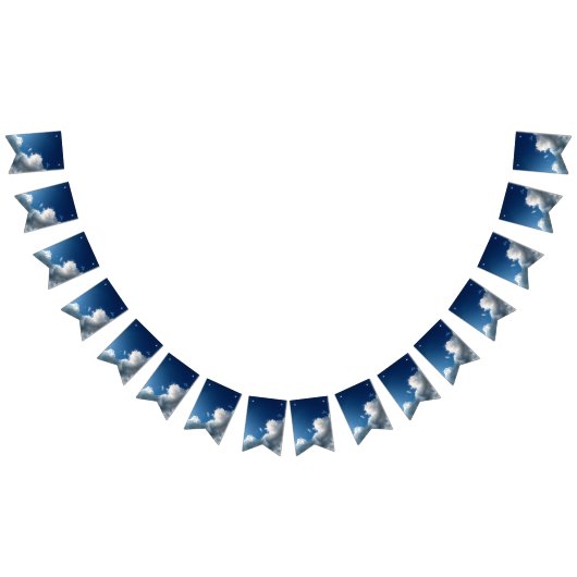 Een grote gebogen wolk vlaggetjes (Alle)