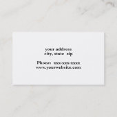 Een grote gele schoolbus visitekaartje (Achterkant)