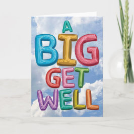 Een grote get-well kaart voor een vriend of famili