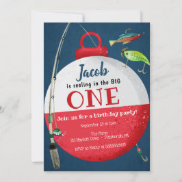 Een grote Geviste eerste verjaardag Kaart