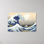 Een grote golf van Kanagawa door Hokusai Canvas Afdruk (Voorkant)