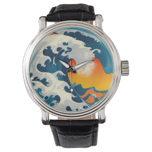 Een grote Japanse golf Horloge