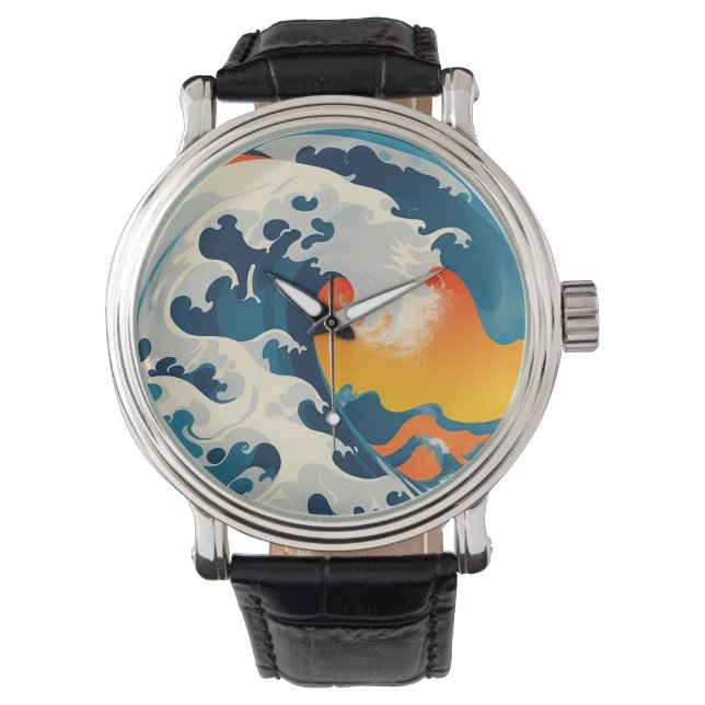 Een grote Japanse golf Horloge (Voorkant)