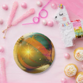 Een grote kerstversiering papieren bordje (Feest)