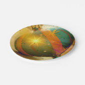 Een grote kerstversiering papieren bordje (Gekanteld)