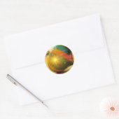 Een grote kerstversiering ronde sticker (Envelop)