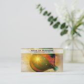 Een grote kerstversiering visitekaartje (Staand voorkant)