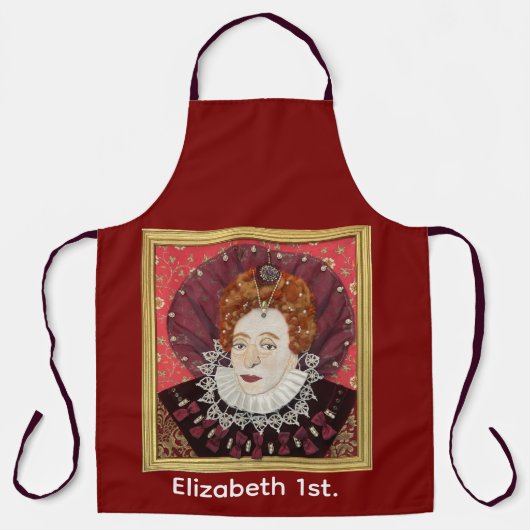 Een grote koningin schort (Voorkant)