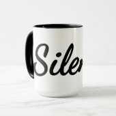 Een grote kop stilte en cafeïne (Voorkant links)