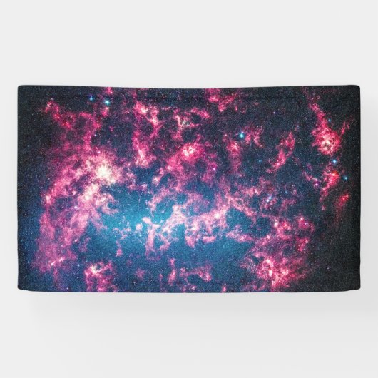 Een grote magellanic Cloud Galaxy Cosmic Space Spandoek (Horizontaal)