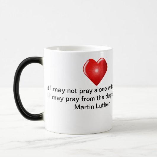 Een grote Martin Luther Wish Magische Mok (Links)