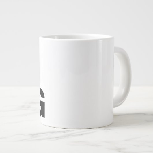 Eén grote Mok | Aangepaste naam Novelty Jumbo Cup (Voorkant rechts)