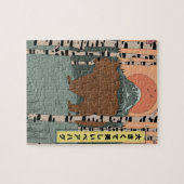 Een grote mooie berenomhelzing legpuzzel (Horizontaal)