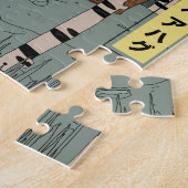 Een grote mooie berenomhelzing legpuzzel (Zijkant)