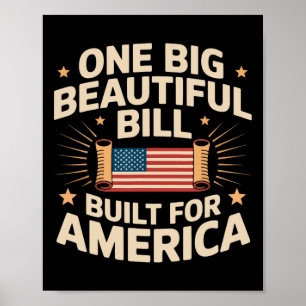 Een grote mooie rekening gebouwd voor Amerika Funn Poster
