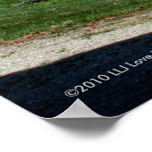 Een grote oude balk - Verticaal afdrukken in galer Poster (Hoek)