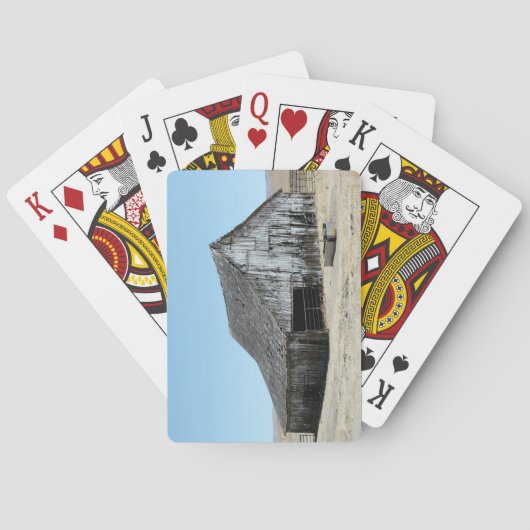 Een grote oude schuur pokerkaarten (Achterkant)