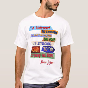 Een grote overheid die genoeg T-Shirt heeft