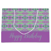 Een  grote Paarse ventilator met gebarenteerde cad Groot Cadeauzakje (Voorkant)