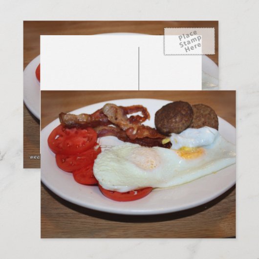 Een grote pauze briefkaart (Voorkant / Achterkant)