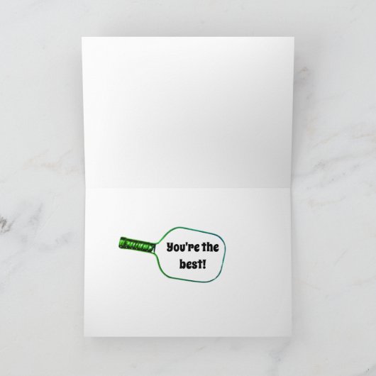 Een grote Pickleball-Bedankt. Kaart (Binnen)