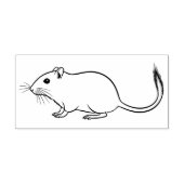 Een grote rat rubberstempel (Afrduk)