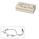 Een grote rat rubberstempel (Gestempeld)