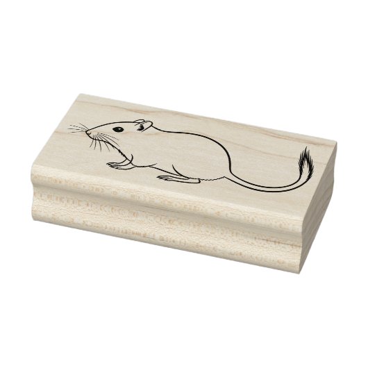 Een grote rat rubberstempel (Stempel)