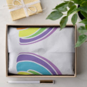 Een grote regenboog op groot tissuepapier (Geschenk)