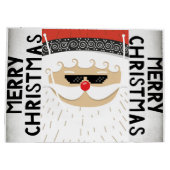 Een grote rode en witte tas voor een kerstcadeau groot cadeauzakje (Achterkant)