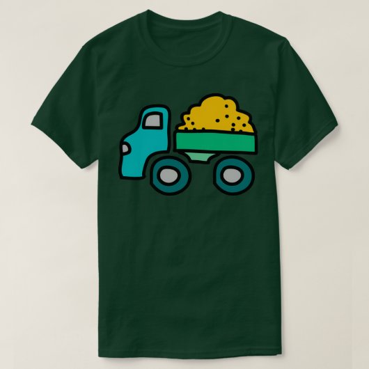 Een grote stapel vuil in een pompwagen t-shirt (Design voorkant)